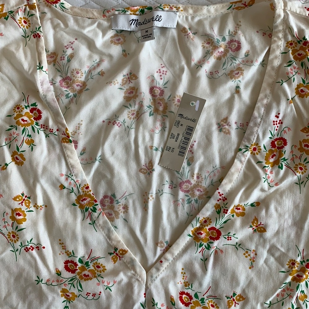 Madewell floral shirt